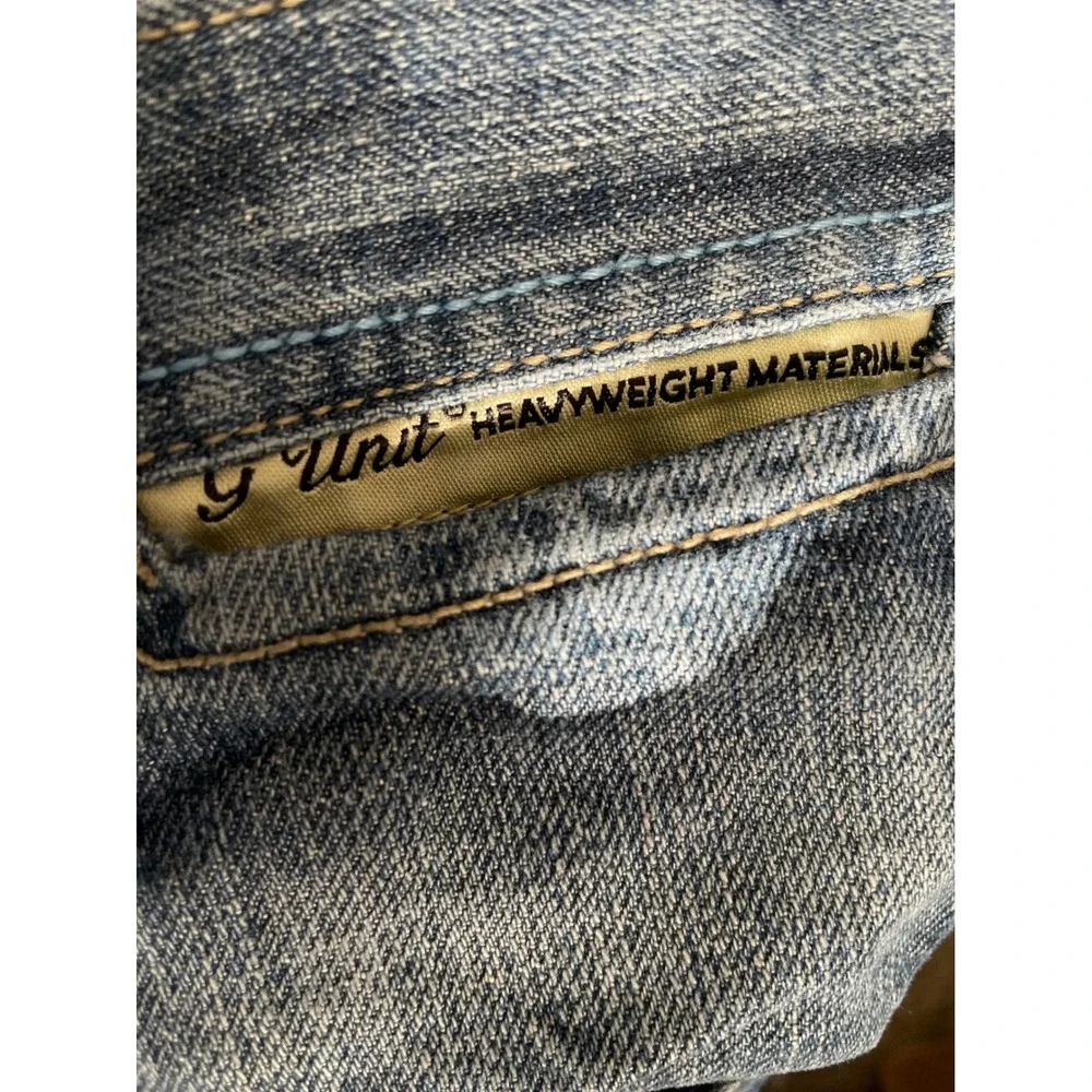 G-Unit Denim Company Baggy Jeans Mens 34x34 Blue Y2K Hip Hop Streetwear 5 pocket - Picture 3 of 14